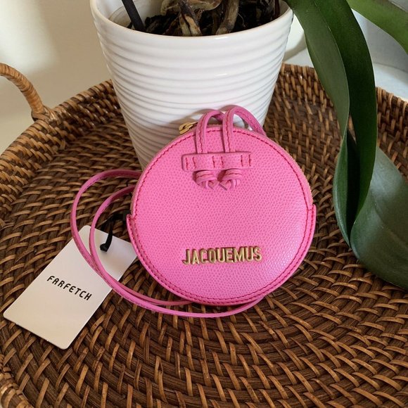 JACQUEMUS Le Pitchou coin purse PINK AUTHENTIC NWT - Picture 8 of 9